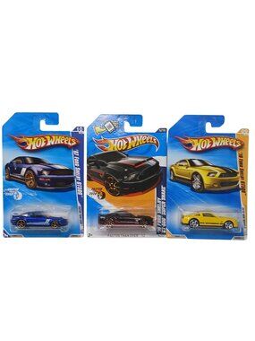 3 Hot Wheels Ford Shelby GT-500 Super Snake Faster Than Fast New Models NEW #D19